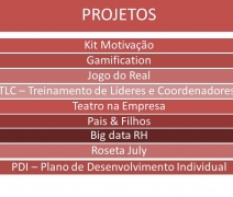 Projetos Desenvolvidos